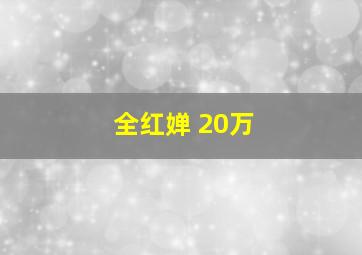 全红婵 20万